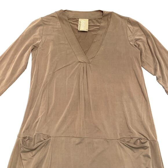 Anthropologie Womens Dolan Teegan brown soft dress with pockets Small - Picture 4 of 7